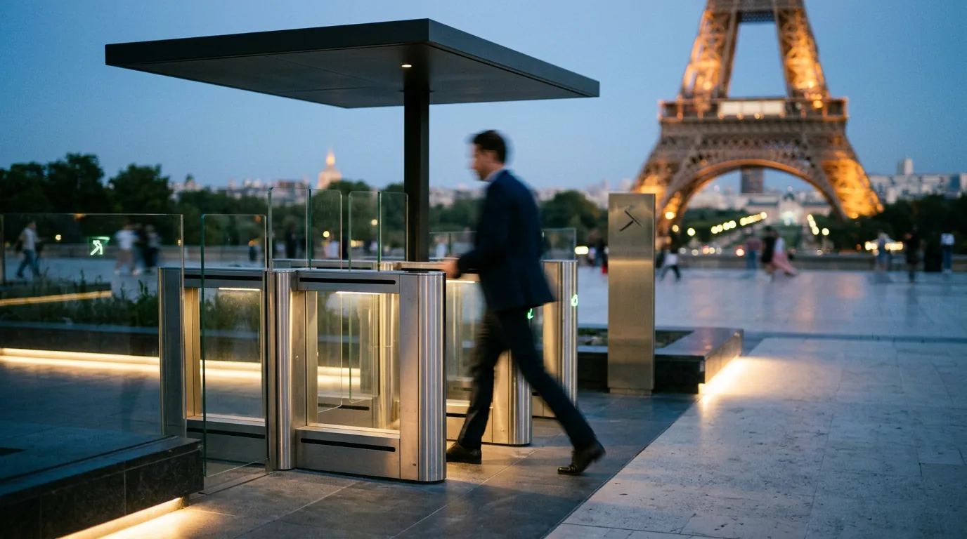 Szybkie wejście do zabytku — symbol priorytetowej bramki