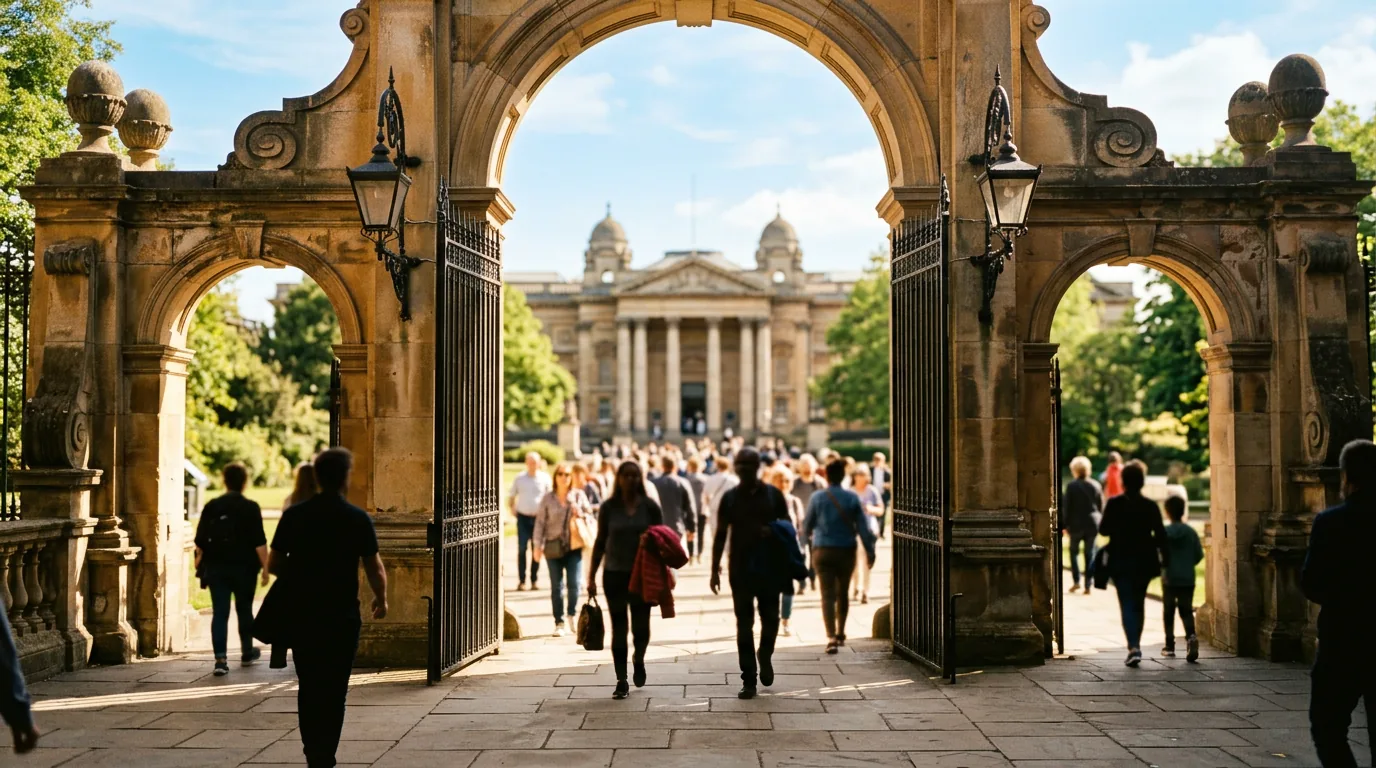 Tłum zwiedzających w dzień darmowego wstępu